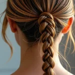 Kucyk z warkoczem od góry – krok po kroku