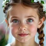 Eleganckie fryzury dla dzieci na komunię