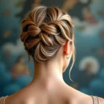 Eleganckie upięcie z warkoczem – fryzura krok po kroku