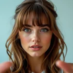 Długa Cieniowana Grzywka: Modna Fryzura i Stylizacja