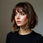 Cieniowany Long Bob z Grzywką: Przewodnik Stylizacji