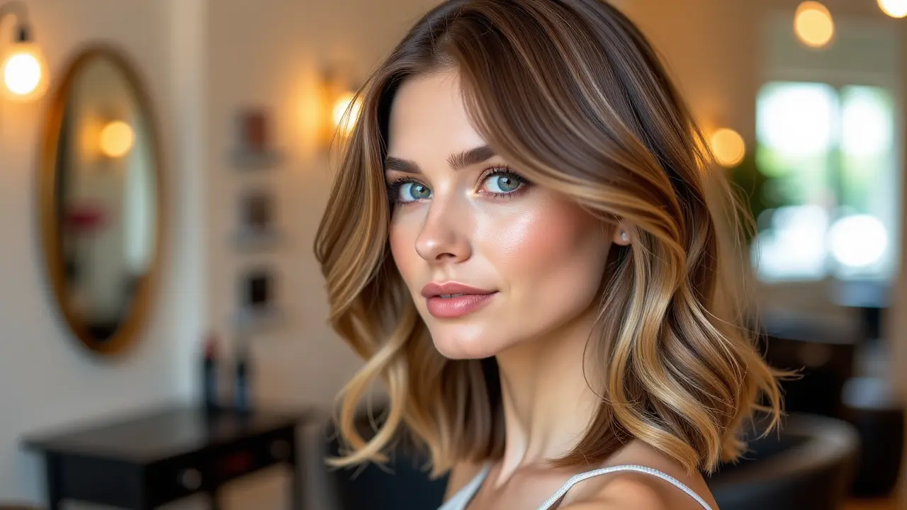 Przewodnik po modnych fryzurach półdługich cieniowanych