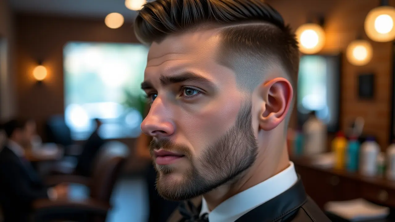 Modne męskie fryzury barberskie i cięcia