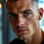 Przewodnik po modnych stylach men’s fade buzz cut