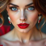 Makijaż Wieczorowy do Czerwonej Sukni