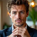 Modne fryzury męskie krótkie kręcone włosy