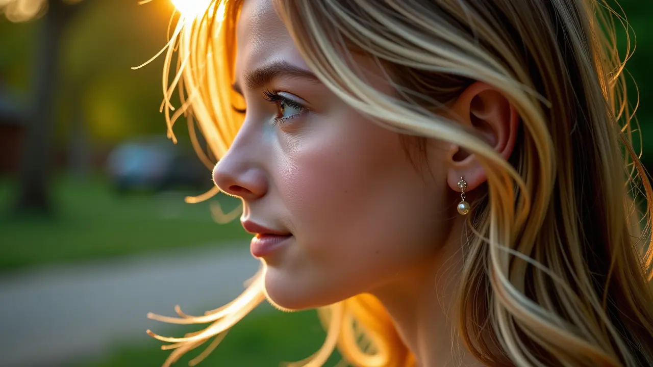 Koloryzacja Ciepły Blond z Refleksami