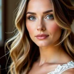 Rozpuszczone fryzury na wesele dla prostych włosów